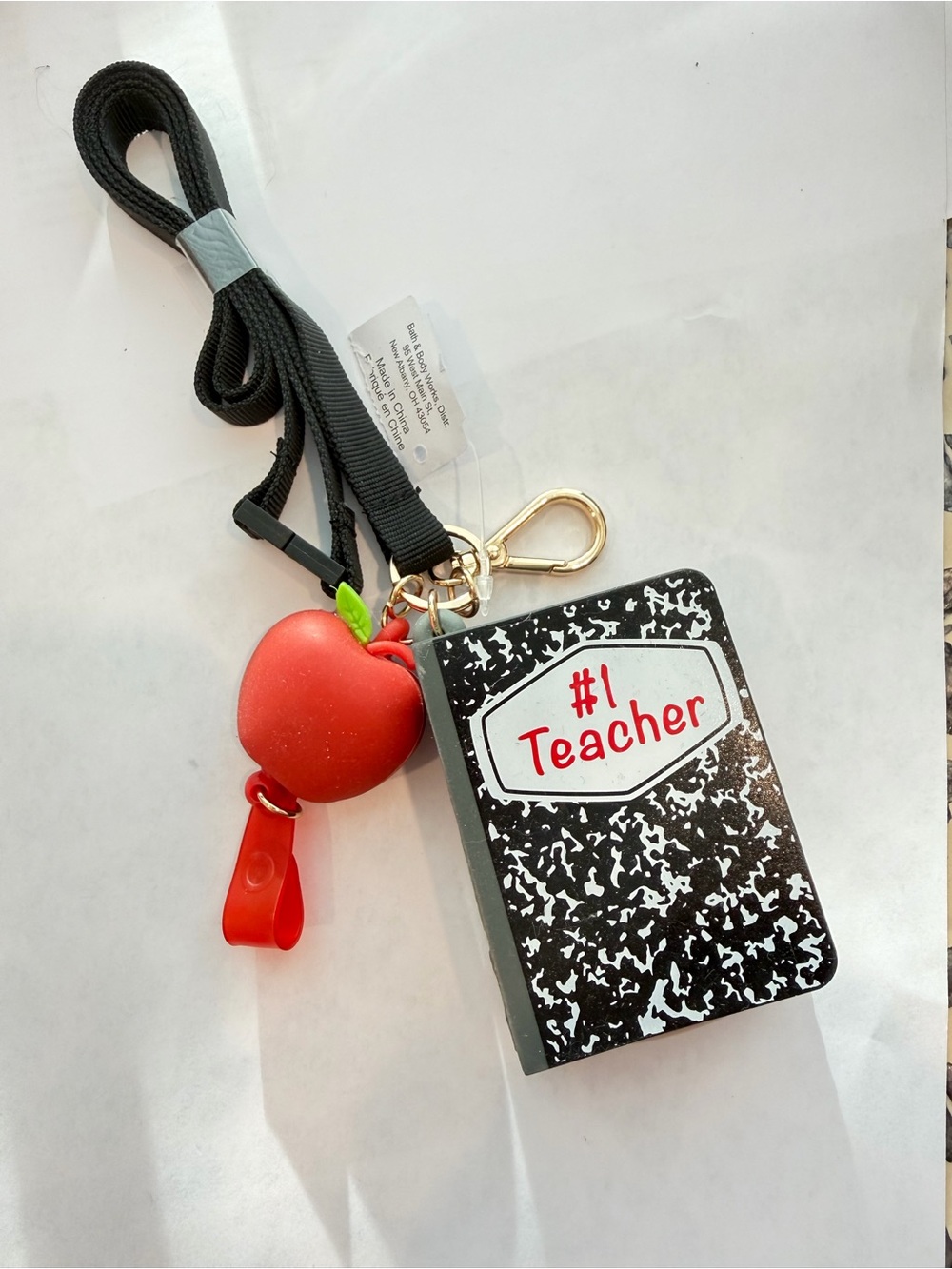 Bath & Body Works Teacher Lanyard Hand Sanitizer Holder